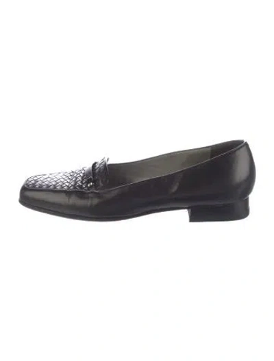 Pre-owned Bally Leather Loafers In Black