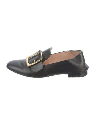 Pre-owned Bally Leather Loafers In Black