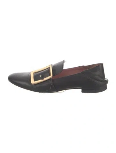 Pre-owned Bally Leather Loafers In Black