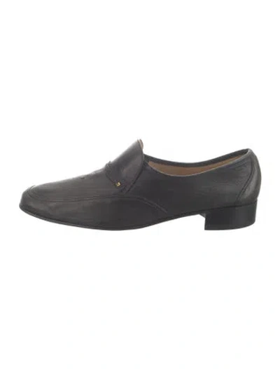 Pre-owned Bally Leather Loafers In Black