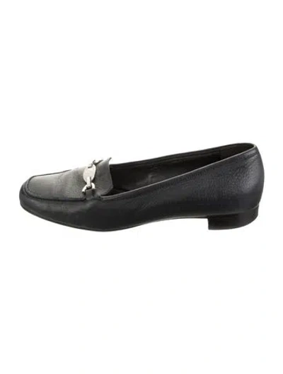 Pre-owned Bally Leather Loafers In Black