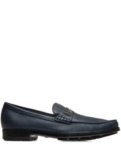 Bally Leather Loafers In Blue