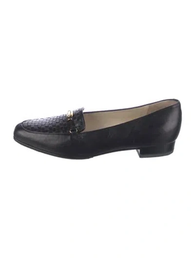 Pre-owned Bally Leather Loafers In Blue
