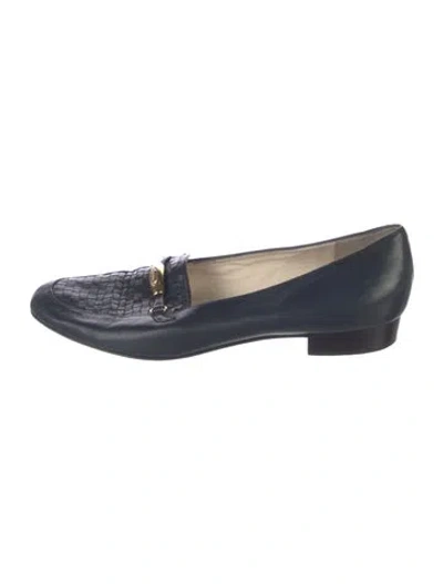 Pre-owned Bally Leather Loafers In Blue