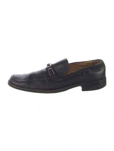 Pre-owned Bally Leather Loafers In Blue