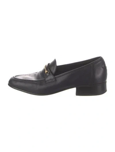 Pre-owned Bally Leather Loafers In Blue