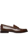 Bally Leather Loafers In Brown
