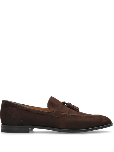 Bally Leather Loafers In Brown