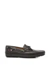 Bally Leather Loafers In Brown