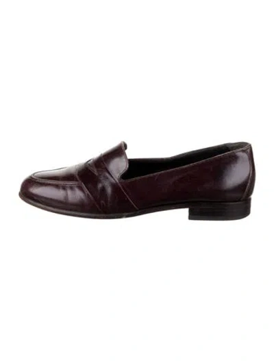 Pre-owned Bally Leather Loafers In Brown