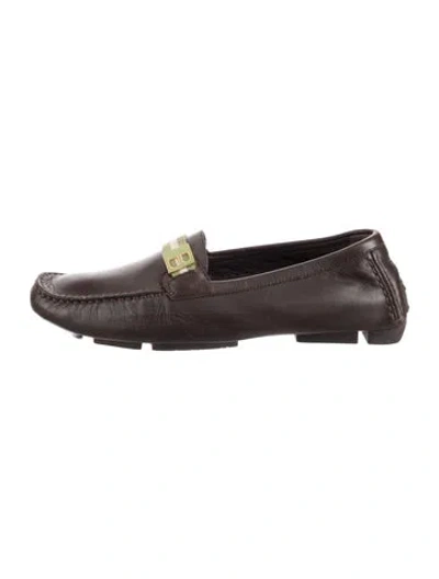 Pre-owned Bally Leather Loafers In Brown