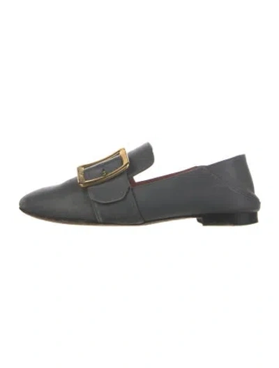 Pre-owned Bally Leather Loafers In Gray