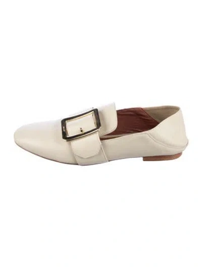 Pre-owned Bally Leather Loafers In Neutral