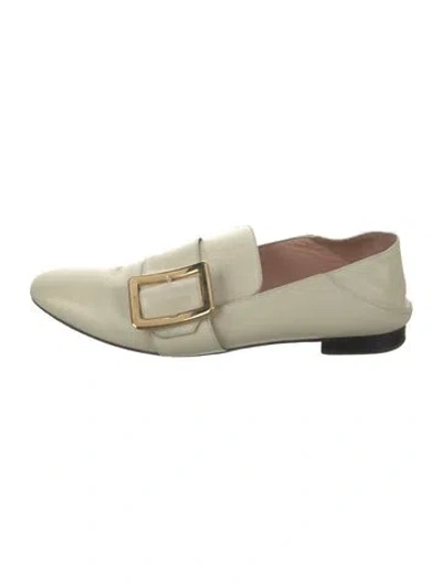Pre-owned Bally Leather Loafers In Neutral