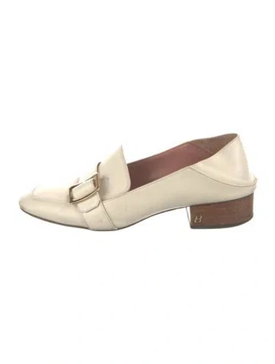 Pre-owned Bally Leather Loafers In Neutral