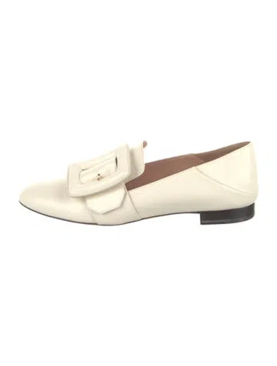Pre-owned Bally Leather Loafers In Neutral