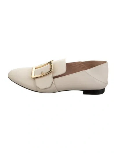 Pre-owned Bally Leather Loafers In Neutrals