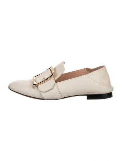 Pre-owned Bally Leather Loafers In Neutrals