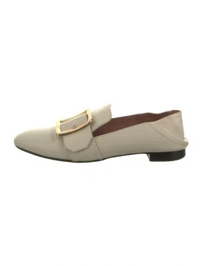 Pre-owned Bally Leather Loafers In Neutrals
