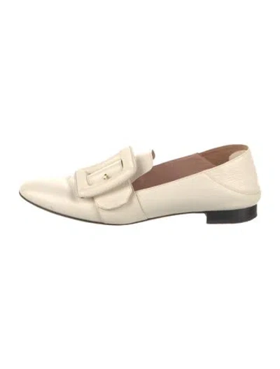 Pre-owned Bally Leather Loafers In Neutrals