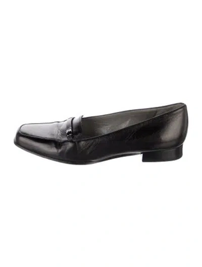 Pre-owned Bally Leather Loafers In Purple