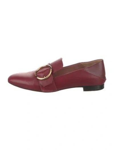 Pre-owned Bally Leather Loafers In Red