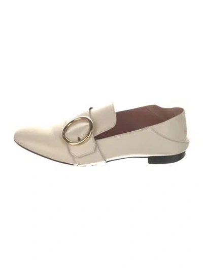 Pre-owned Bally Leather Loafers In White
