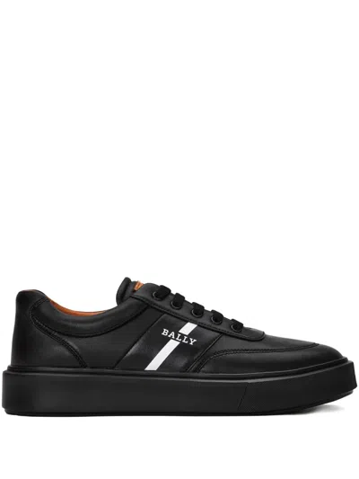 Bally Leather Low-top Sneakers In Black