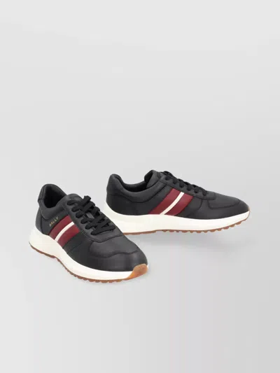 Bally Leather Low-top Sneakers Sole Contrasting In Black
