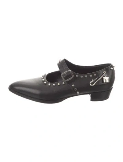 Pre-owned Bally Leather Mary Jane Flats In Black