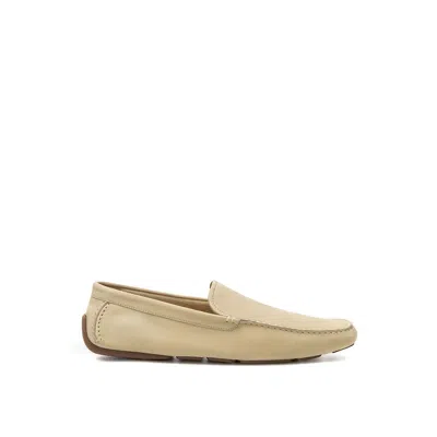 Bally Leather Men's Loafer In Beige