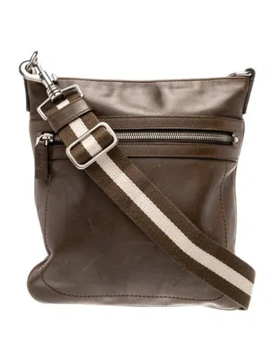 Pre-owned Bally Leather Messenger Bag In Multi