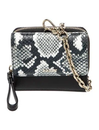 Pre-owned Bally Leather Minaudière In Black