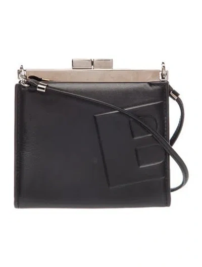 Pre-owned Bally Leather Mini Shoulder Bag In Black