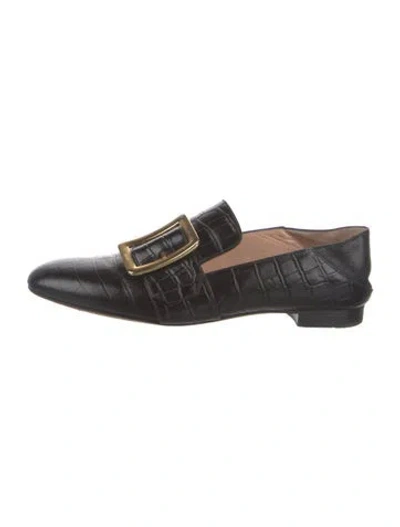 Pre-owned Bally Leather Mules In Black