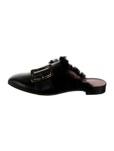 Pre-owned Bally Leather Mules In Black