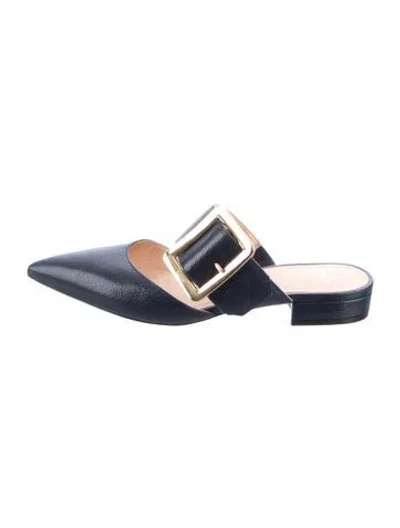 Pre-owned Bally Leather Mules In Blue