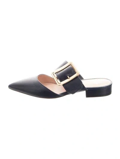 Pre-owned Bally Leather Mules In Blue