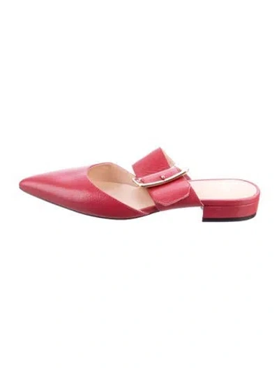 Pre-owned Bally Leather Mules In Red
