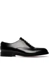 Bally Leather Oxford Shoes In Black