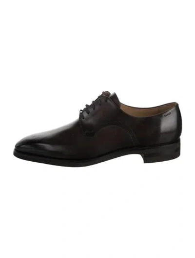 Pre-owned Bally Leather Oxfords In Black