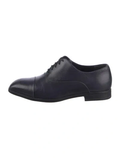 Pre-owned Bally Leather Oxfords In Blue