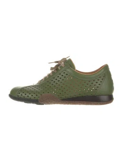 Pre-owned Bally Leather Oxfords In Green