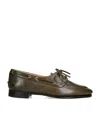 Bally Pathy Glossed Leather Loafers In Green