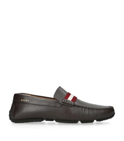 Bally Men's Perthy Leather Penny Loafers In Ebano 21