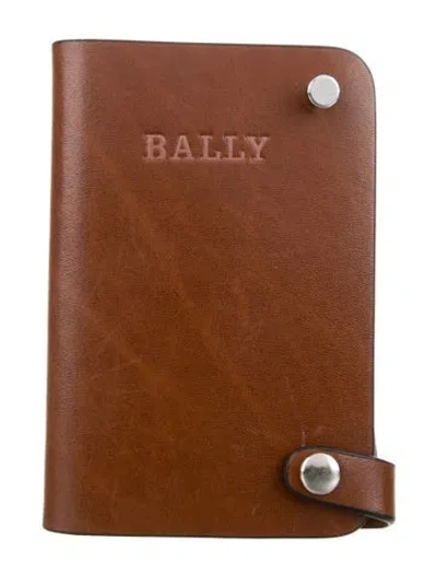 Pre-owned Bally Leather Pocket Photo Album In Brown