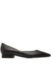 Bally Leather Pointed-toe Flat Pumps In Black