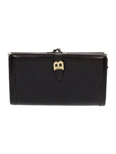 Pre-owned Bally Leather Portfolio In Black