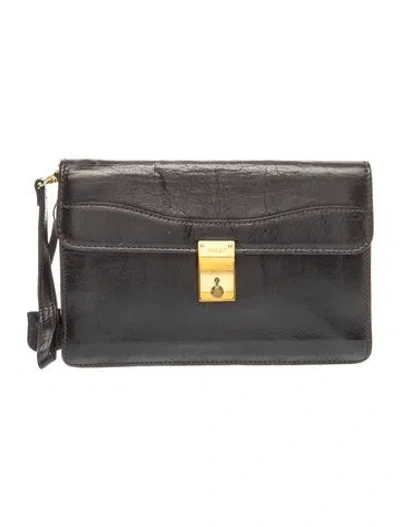 Pre-owned Bally Leather Portfolio In Black