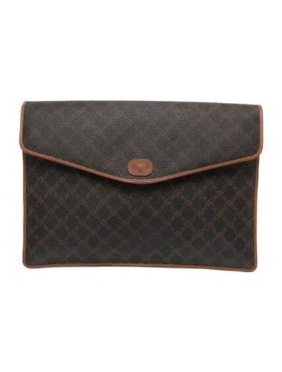 Pre-owned Bally Leather Portfolio In Brown